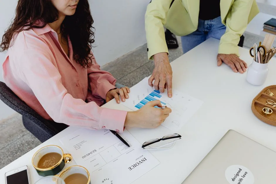 Planner open on a desk with handwritten Holiday Email Marketing Series note.